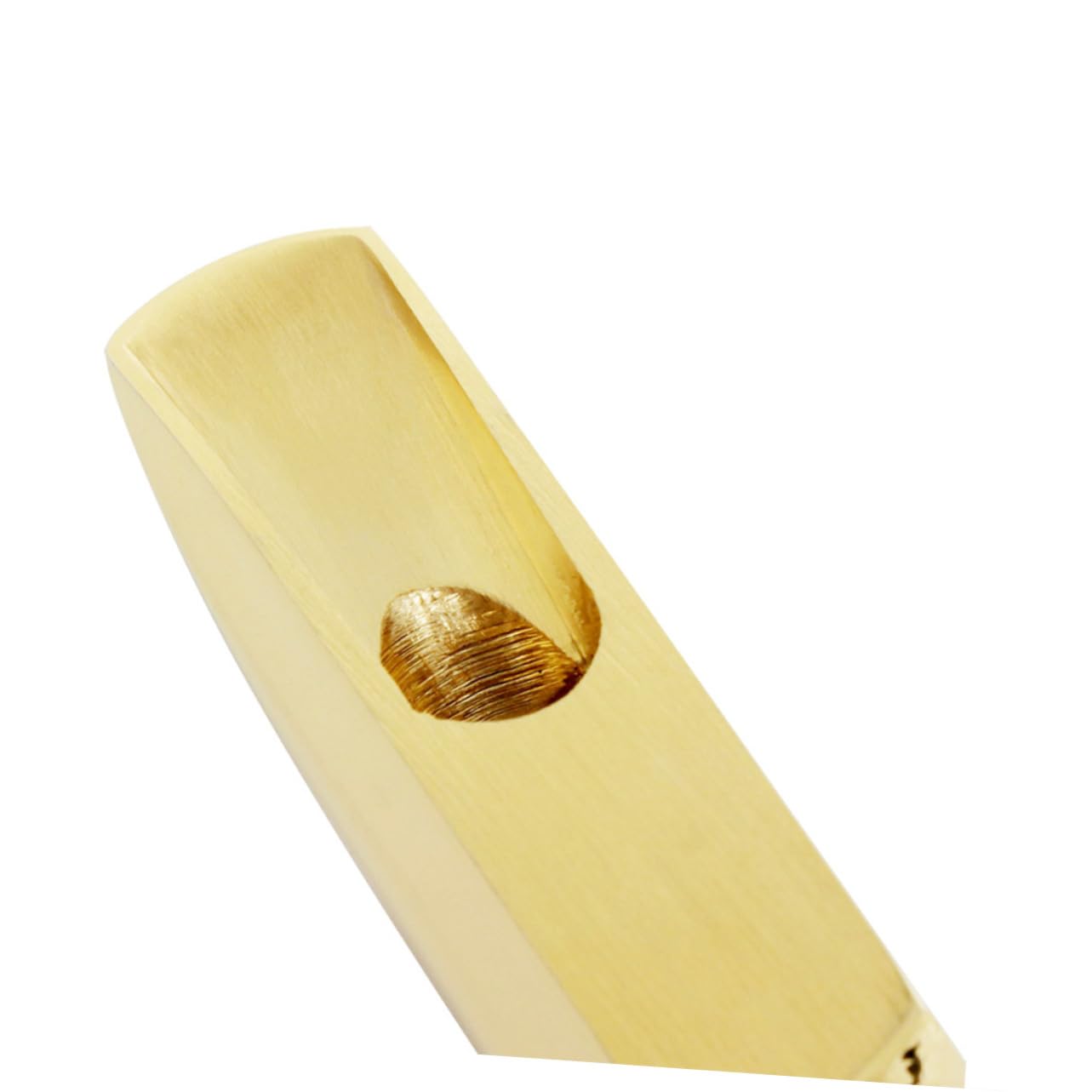 Gatuida Sax Soprano Testa Metallo Oro per Accessori Sax Suono Nitido e Comfort Ottimale
