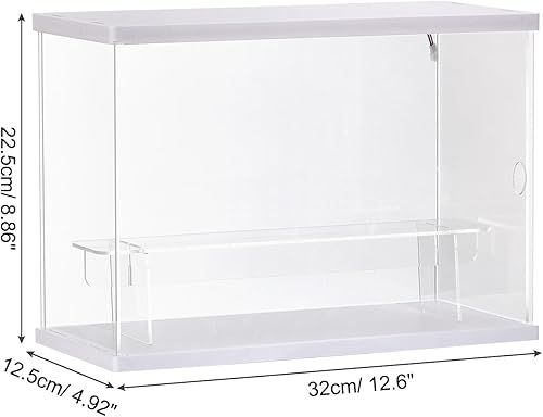 Miniatura 4 de MECCANIXITY Vitrina de acrílico transparente con luz LED, 1 nivel, a prueba de polvo, escaparate para ensamblar cubos, cajas de exhibición para