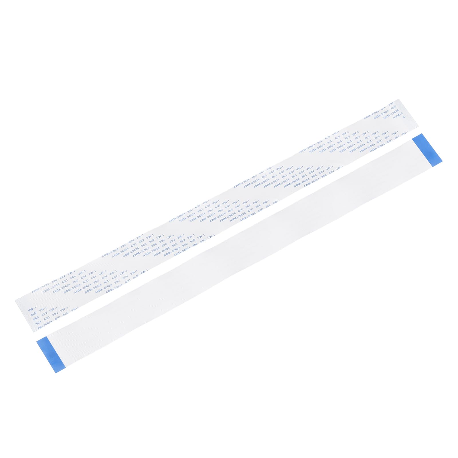 sourcing map 20Pcs FFC Flexible Flat Cable, 50 Pins 0.5 mm Pitch 300mm FPC FFC Flexible Ribbon Cable for LCD TV Car Audio DVD Player Laptop (A Type)
