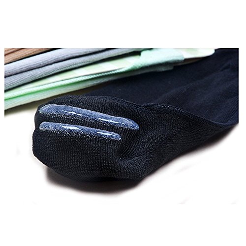 Image of seven wolves Womens Peep Toe Socks 6 Pairs, Toeless Cotton No Show Socks Non Slip Shoe Liner