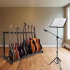 Vousile Support de Guitare de Rangement, Présentoir Basse, 9 Supports Multi Guitare pour Guitare Acoustique Électrique… - Les Beatles, Paul McCartney, John Lennon, RIngo Starr, George Harrison Vousile Support de Guitare de Rangement, Présentoir Basse, 9 Supports Multi Guitare pour Guitare Acoustique Électrique… – Image 6