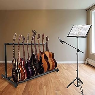 Vousile Support de Guitare de Rangement, Présentoir Basse, 9 Supports Multi Guitare pour Guitare Acoustique Électrique… - Les Beatles, Paul McCartney, John Lennon, RIngo Starr, George Harrison Vousile Support de Guitare de Rangement, Présentoir Basse, 9 Supports Multi Guitare pour Guitare Acoustique Électrique… – Image 6