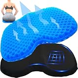 Srjornth Kayak Seat Cushion - Blue Cooling Gel Kayak Accessory Removable Waterproof Cover | Comfort for Kayak Seats, Fishing, Car seat，Office Chair & Outdoor Use