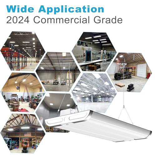 1.5FT LED High Bay Shop Lights for Warehouse Garage - 8 Pack