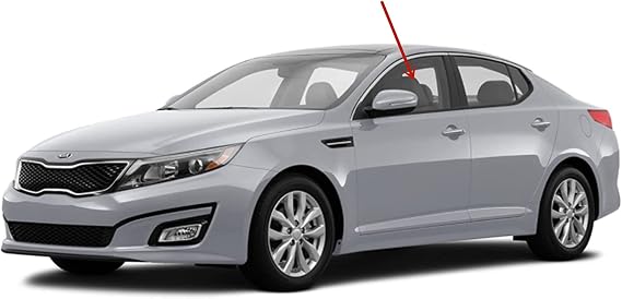 Driver Left Side Front Door Window Door Glass Compatible with Kia Optima 4 Door Sedan 2016-2020 Models (Not For Optima Hybrid)