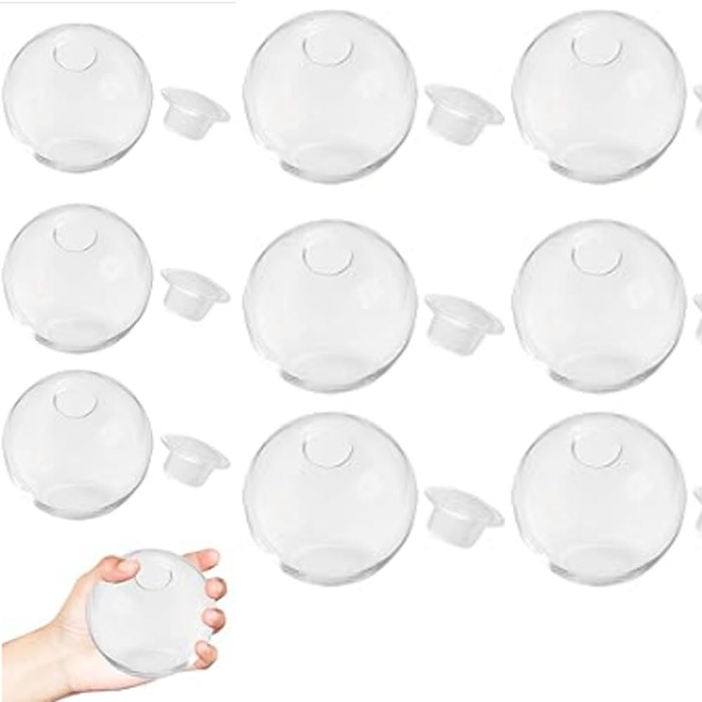 12PCS DIY Squishy Ball Kit  Transparent Stress Ball Skins, Squishy Maker Set for Hand Exercise, Creative Craft Fun for All Ages