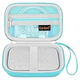 [conception portable] dimensions extérieures: 5,9 pouces x 3,93 pouces x 1,9 pouces. (L * w * h) dimensions intérieures: 5,19 pouces x 3,93 pouces x 1,9 pouces. (longueur * largeur * hauteur). Un bracelet amovible est inclus pour un transport facile et vous rendre doublement confortable. Vous pouvez emporter avec vous le boîtier d'imprimante photo instantanée HP Chain Wheel dans votre main ou dans votre sac à dos. Petite taille et facile à utiliser.