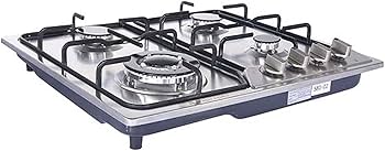 アメリカ製　4バーナーガスコンロ ホワイト Amazon.co.jp: Acnivkoガスコンロ、4バーナーガスストーブ
