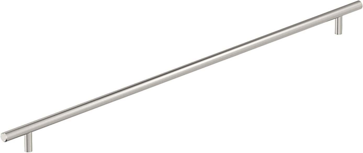 Amerock Bar Pulls 21-7/16 inch (544mm) Center-to-Center Satin Nickel Cabinet Pull, BP19017G10 Satin Nickel 21-7/16 inch (544mm) Center-to-Center 1 Pack