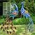 Kircust Peacock Garden Statue and Sculpture, Metal Peacocks Yard Art Lawn Decor, Large Birds Garden Sculptures & Statues for Patio Backyard Pond Home Decoration