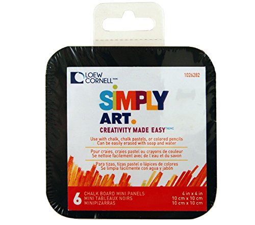 Loew Cornell Simplemente Art Mini Pizarra Paneles x (6/Pkg-, Otros, Multicolor