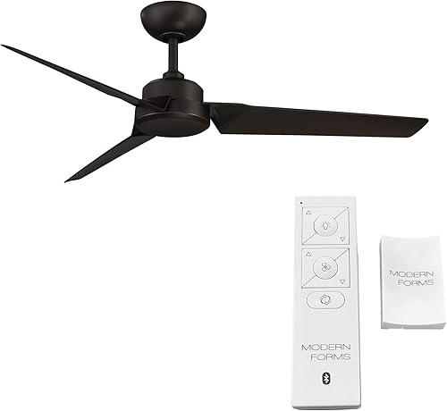 Miniatura 2 de Roboto - Ventilador de techo inteligente de 3 aspas para interiores y exteriores, 52 pulgadas, bronce aceitado con control remoto, funciona con