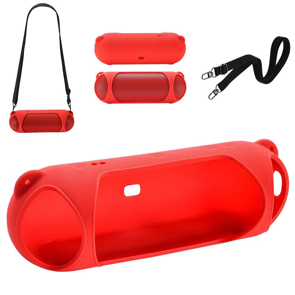 Funda de Silicona para Altavoz Bluetooth Beats Pill, Estuche Portátil Antigolpes con Correa de Hombro, Protector para Viajes