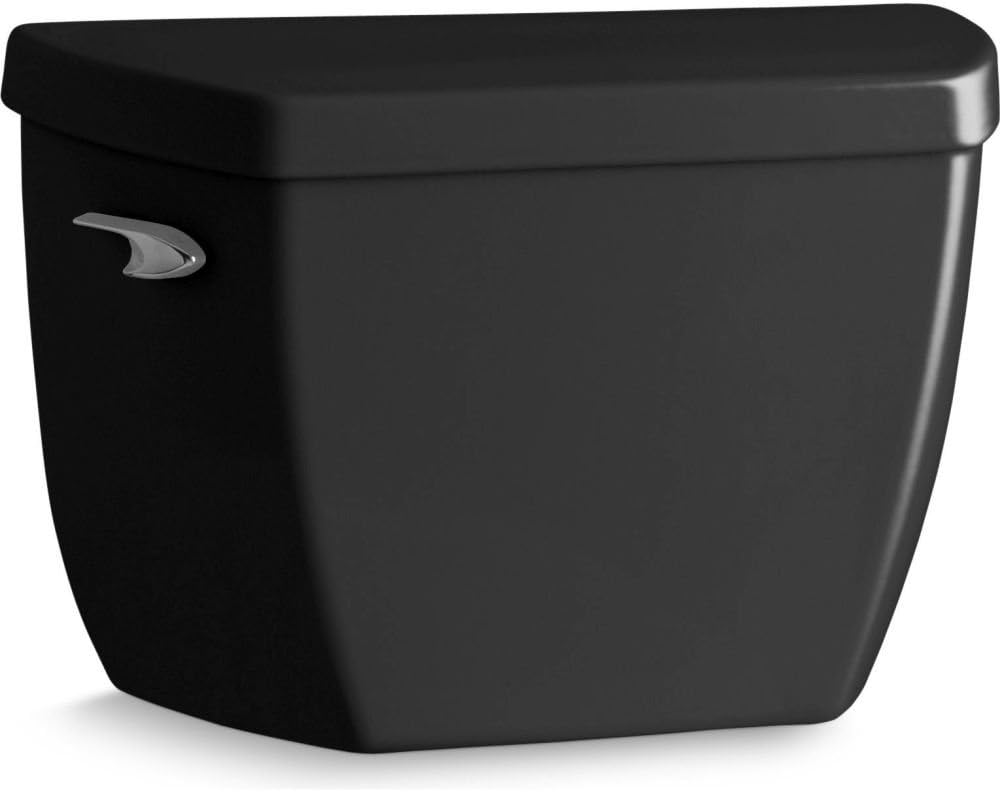 Kohler K-4484-7 Toilet Tank Only 1.1 GPF Black Black