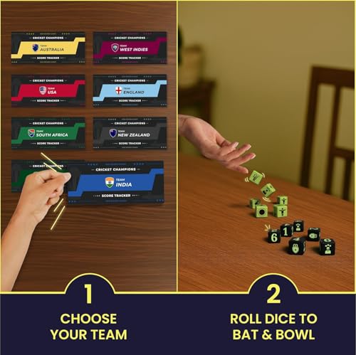 Cricket Champions Boardgame Light Strategy Dice Game miniatura 4