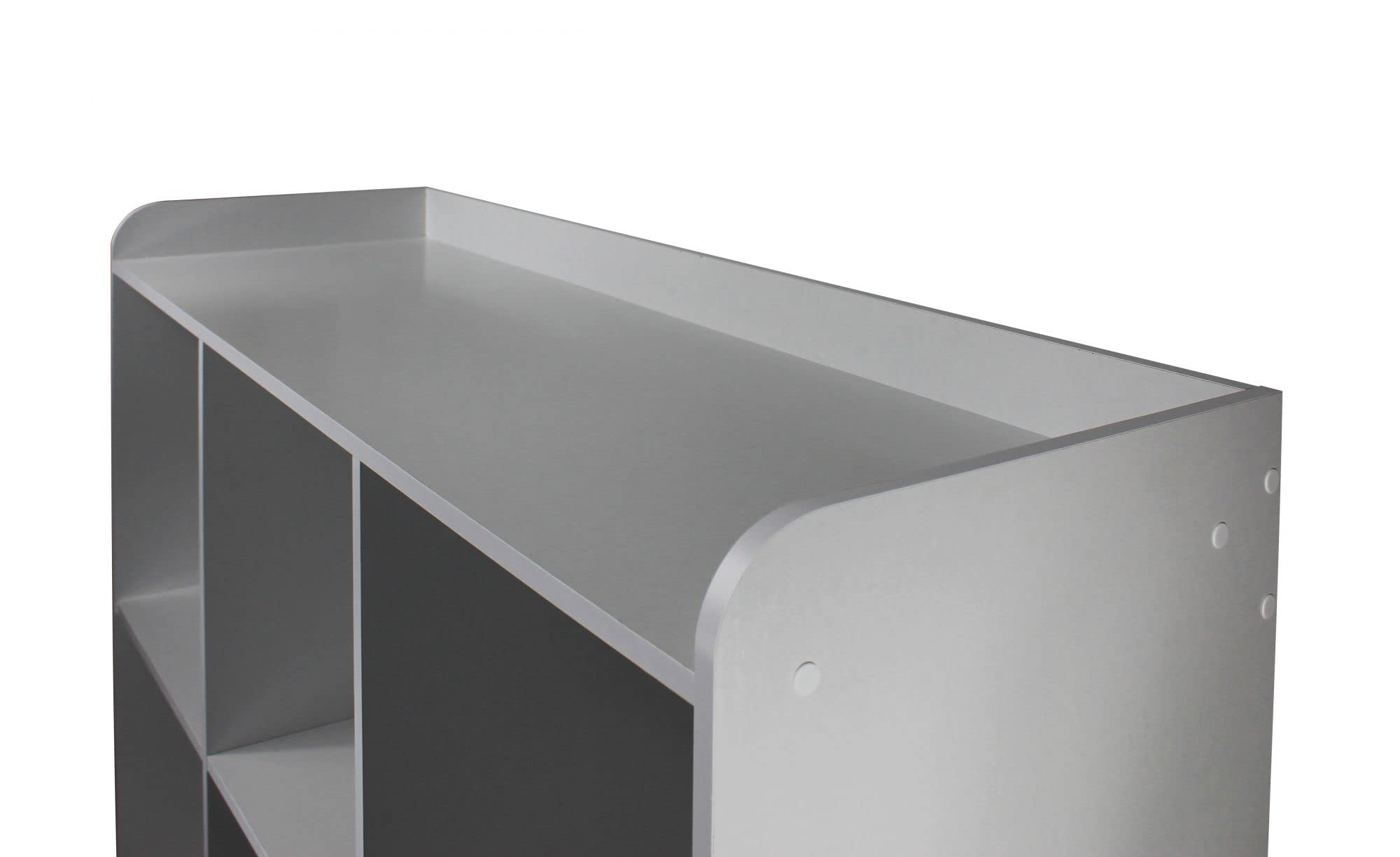 Iris Ohyama, Meuble Enfant, Bibliothèque à Livres, Organiseur de Jouets, 9 étagères Fixes, Multifonctionnelle, Design, Crèche, Chambre, Ecole - Kids Cube Shelf KCX-9 - Gris