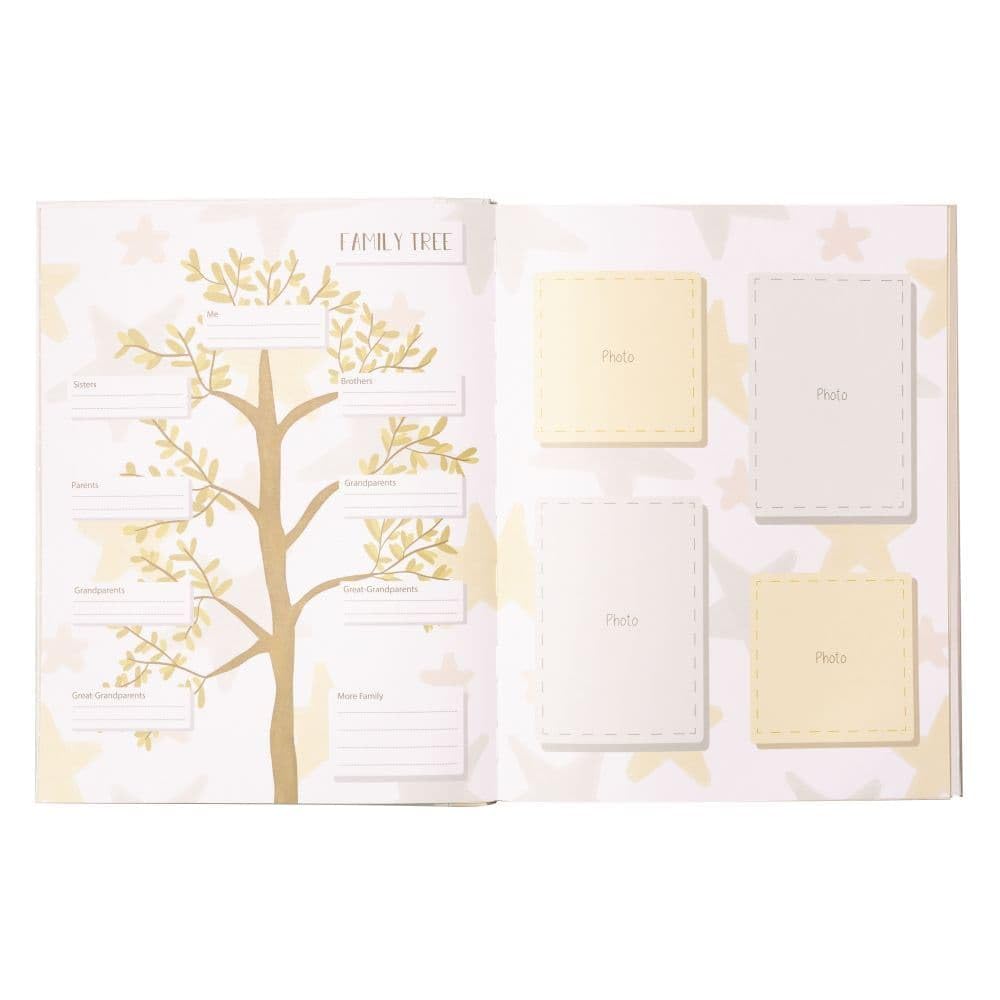 C.R Gibson B2-23934 Love You to The Moon and Back Gender Neutral Baby Memory Book, 8.8'' W x 11.2'' H