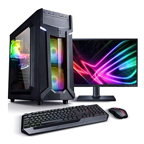 Kiebel Gaming Bundle (Maus, Tastatur, 60cm TFT) Ryzen 7 3700 (8x3.6GHz) 16GB DDR4 2666, 512GB SSD, NVIDIA GTX 1660 6GB, DVD, WLAN, Win10, Spiele PC [184141]