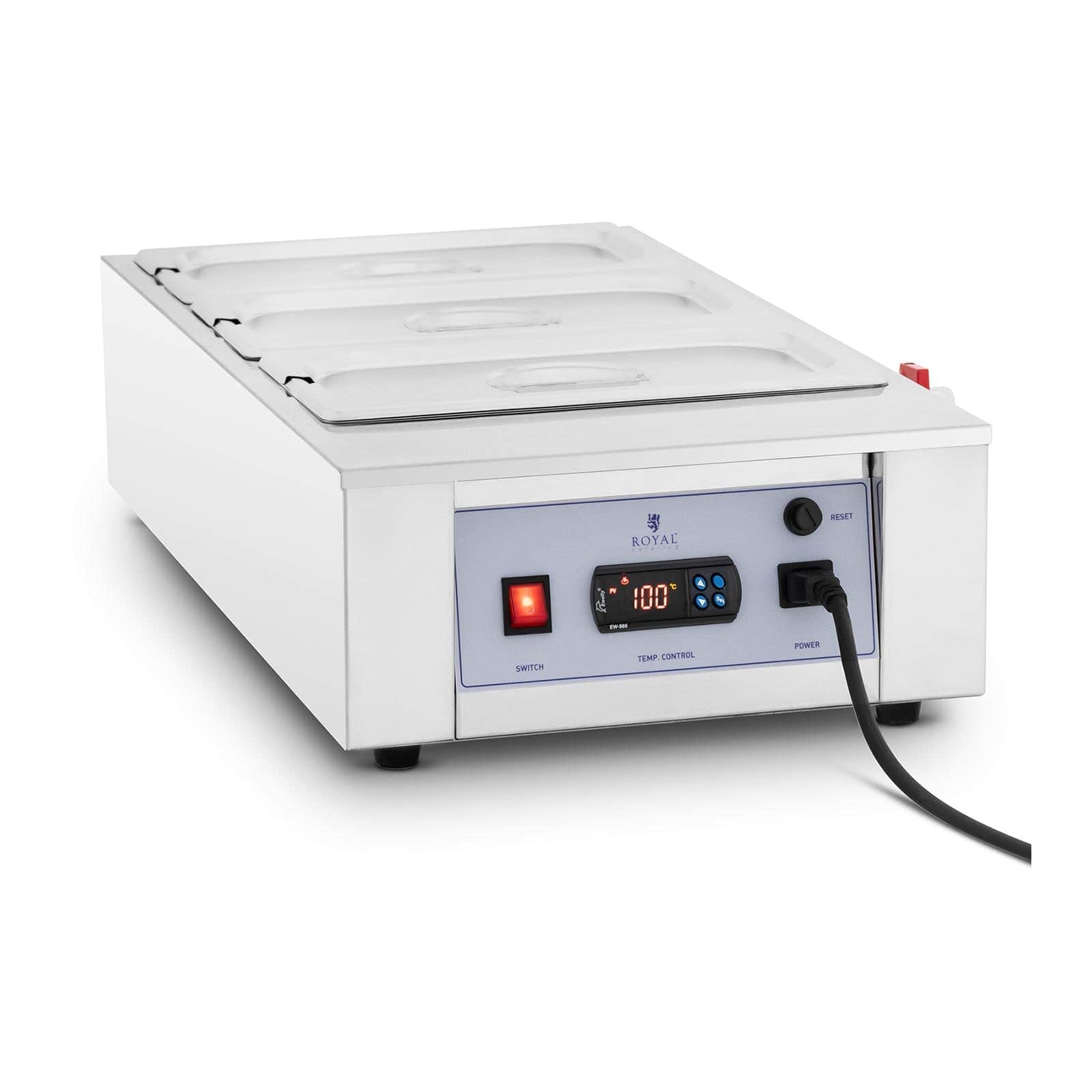 Royal Catering RC_CMM_02 - Fundidor de chocolate (3 x 3,2 l a 100 °C)