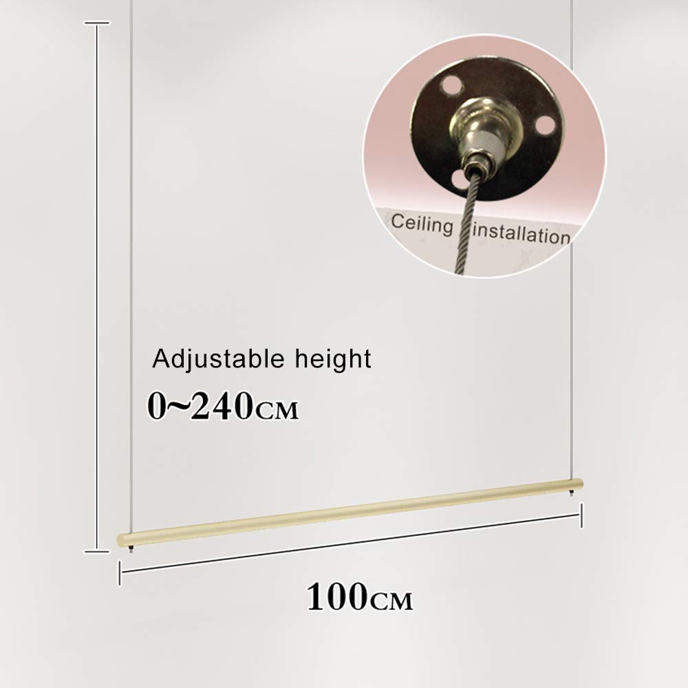 Golden Abbigliamento Display Stand con Appesi Vestiti Anelli Ferro Battuto Soffitto Boom per Negozio di Abbigliamento Al Dettaglio Display Vetrina Commerciale Rack di Abbigliamento per Negozio di