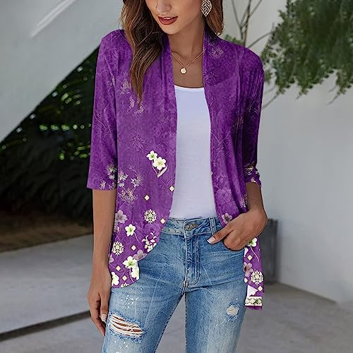 JXQCWY Furisode Kimono Short Kimonos for Women Skull Cardigans for Women Kimono Short Leopard Print Cardigan for Women\'S Blouses Ladies Black and White Cardigans Green Kimono Dress Light - Thumbnail 2