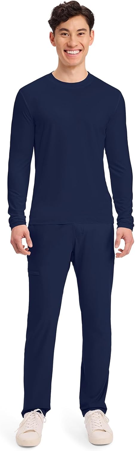 Cherokee Men's Long Sleeve Underscrub Tee Modern T-Shirt with Crew Neck - CK807 - Image 7