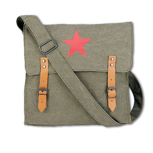 Ultra Force Nato Canvas Medic Messenger Bag - Olive Star