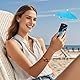 Magnetischer Telefonschirm, Verstellbar Sonnenschutz für Mobiltelefone für die iPhone 16/15/14/13/12 Serien und Nicht Magnetische Android-Geräte (Blau)