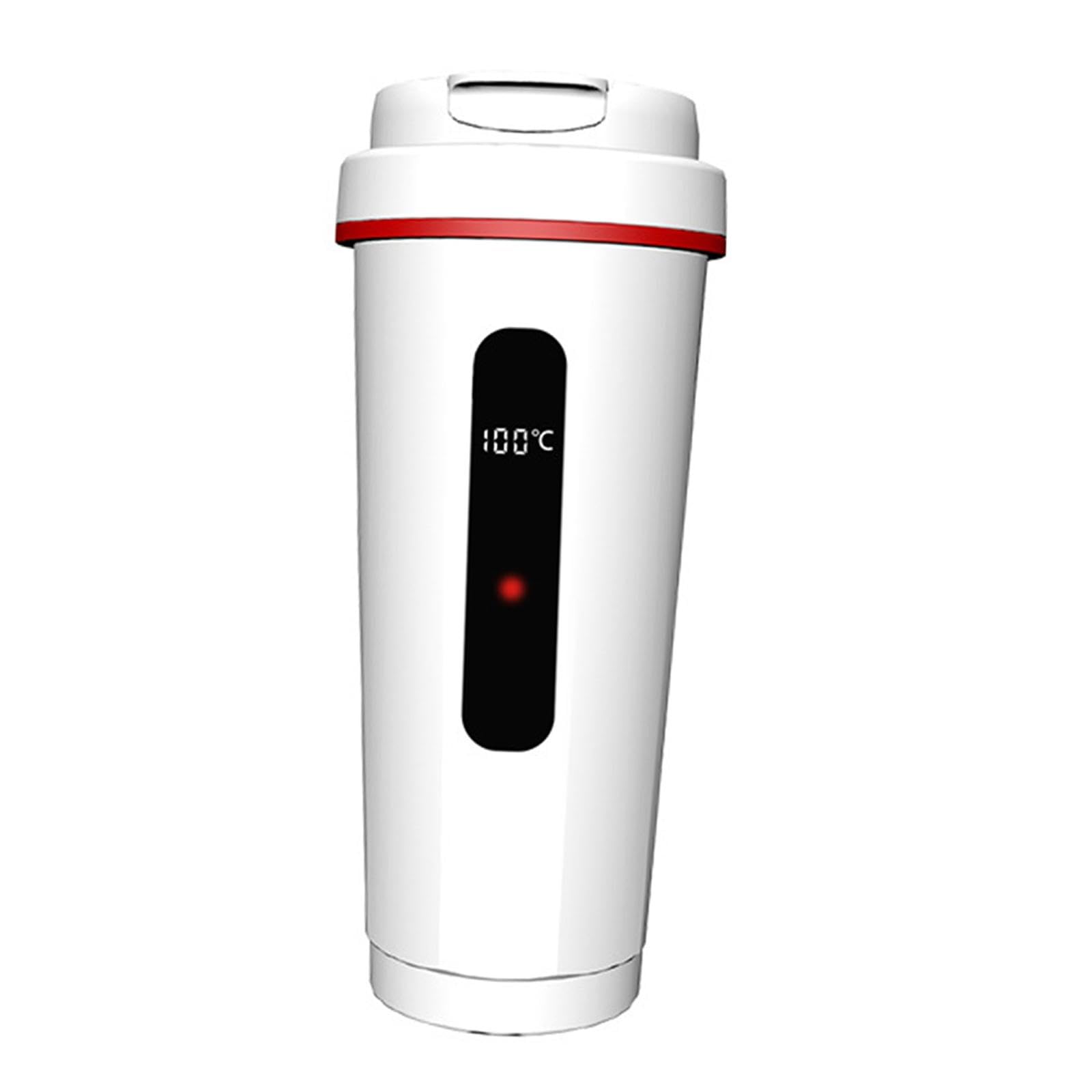 Hervidor de Agua eléctrico portátil para Coche, con Temperatura Ajustable y a Prueba de Fugas, Ideal para Viajes y té.
