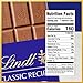 Lindt CLASSIC RECIPE Milk Chocolate Bar, Milk Chocolate Candy, 4.4 oz. (12 Pack)