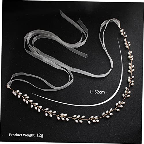 BESPORTBLE Elegant Pearl Bridal Waistband Sash Belt for Wedding Dress Handmade Ribbon and Pearl Accessory Bride Belt for Formal Occasions and Waist Chain2