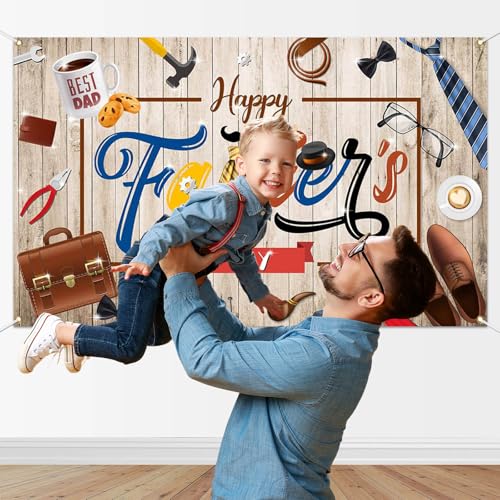 Lona decorativa para Día del Padre 70.8" x 43.3" miniatura 4