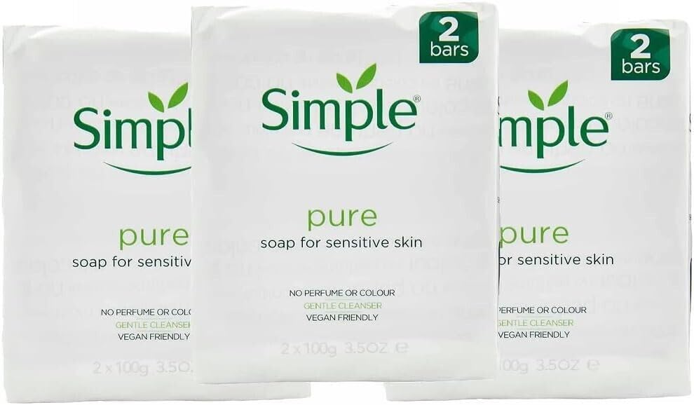 Simple Soap Twin Pack 2x100g - Pack of 3