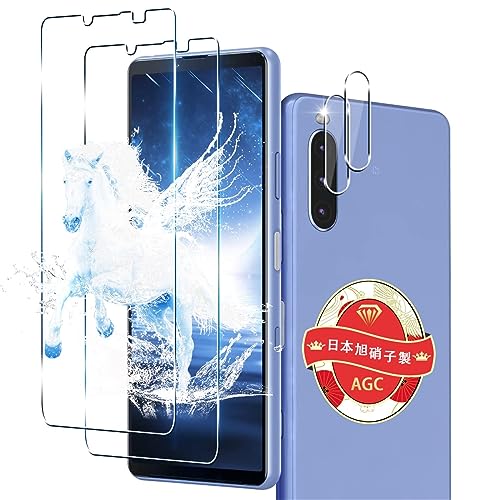 Ή Xperia 10 III SOG04 SO-52B KXtB 2+2Zbg wFؑΉ p Xperia 10 iii Lite XQ-BT44 tB JیtB { Ɏq 9Hdx Sʕی EhGbWH p X