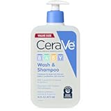 Baby Wash & Shampoo, 2-in-1 Tear-Free for Skin Hair Fragrance, Paraben, Dye, Phthalates Sulfate Free Bath, Soap with Vitamin E 16 Ounce
