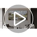 PHAOHUAXM Wall Art For Living Room Large Canvas Wall Decor For Bedroom Flower Watercolour Painting Office Decoration Countryside Scenery Mural Artwork Ready To Hang Home Decor 24x48 In Wood Framed