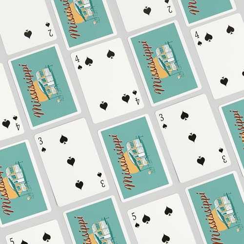 Baraja de cartas de poker Lantern Press, 52 cartas, vintage miniatura 4