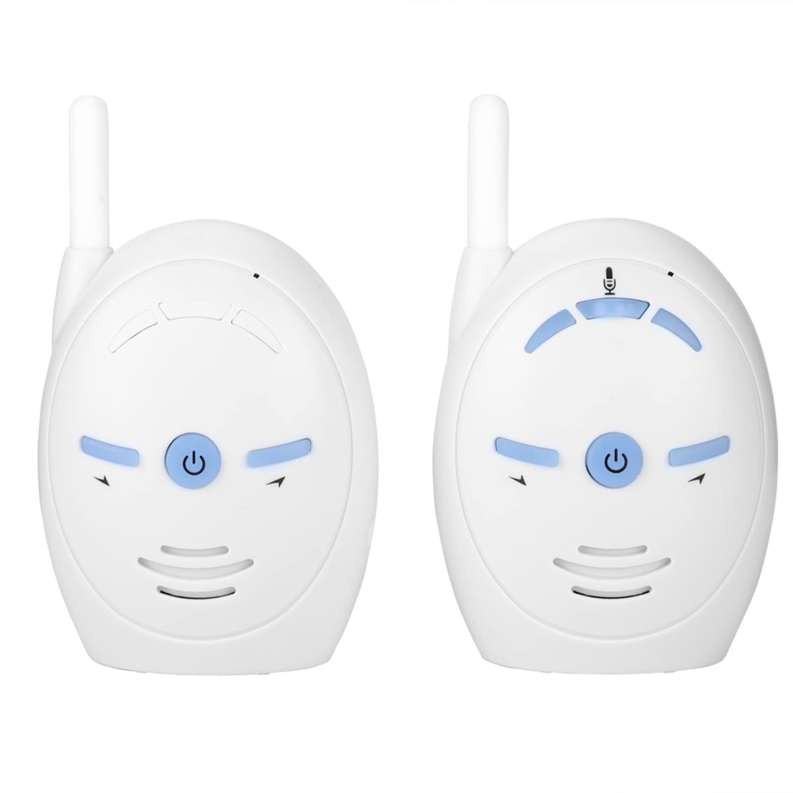 FILFEEL Babyphone Moniteur Audio Numérique pour Bébé Interphone sans Fil 2,4 GHz avec Fonction Vocale Bidirectionnelle, Longue Portée Jusqu'à 250 M (sans Batterie)(US)