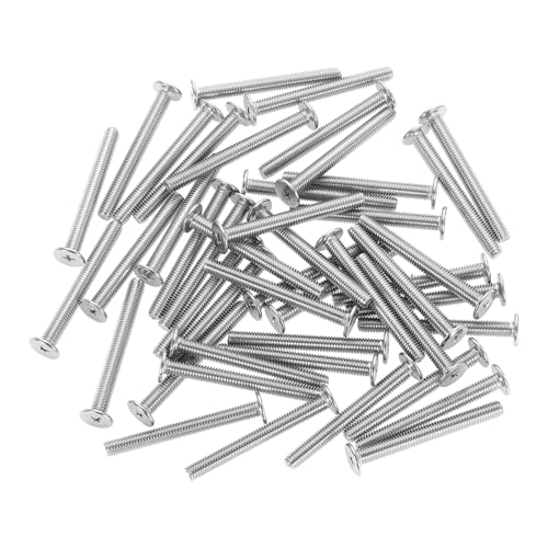 Vis à tête ronde plate M6 x 55 mm en inox 304 contre la rouille