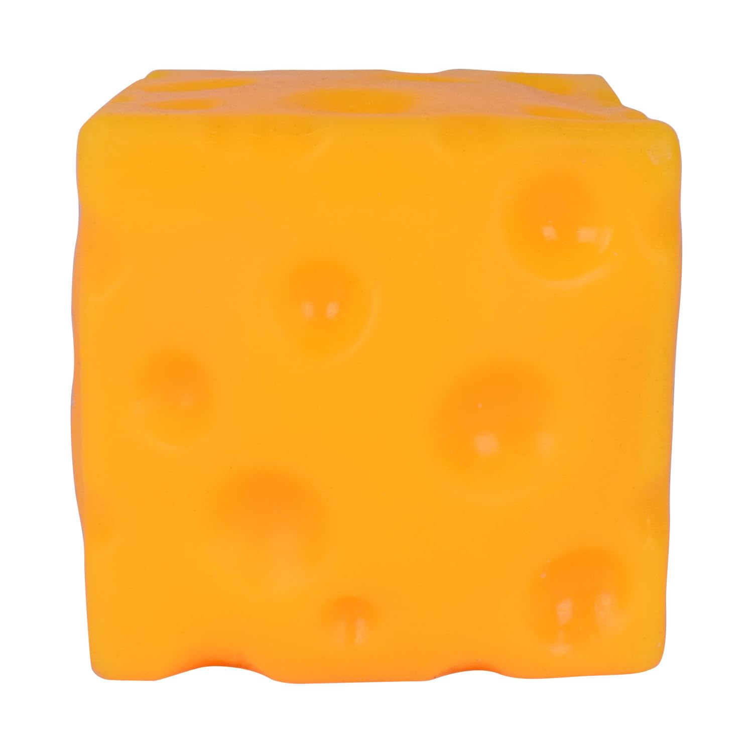 Squishy Cheese 9cm Yellow Squeezy Cheese block toy, stress relief, sensory fidget toy, holiday, birthdays, christmas, cute party gift