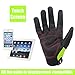 RIGWARL Winter Gloves Skeleton Zombie Bones Design Windproof Waterproof Riding Biking Climbing Motorcycling Cycling Working Gardening (M, Black)