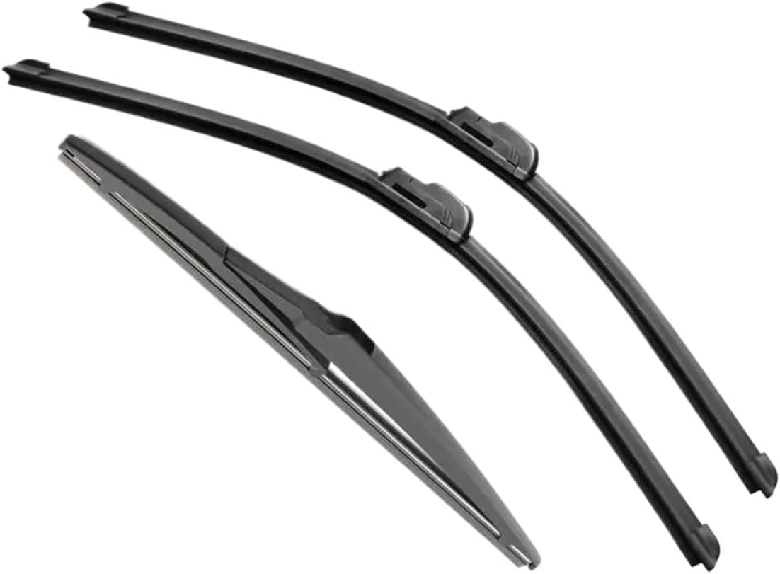 PLAKDFUU Wiper Blades Front Rear Set for Toyota Auris MK1 Hatchback Français CONSTRUIT 2006-2012 26"+16"+ 12" - Silent & Streak-Free