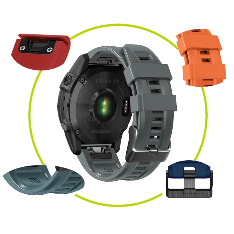 Correa de silicona para reloj Garmin Fenix 26mm miniatura 4