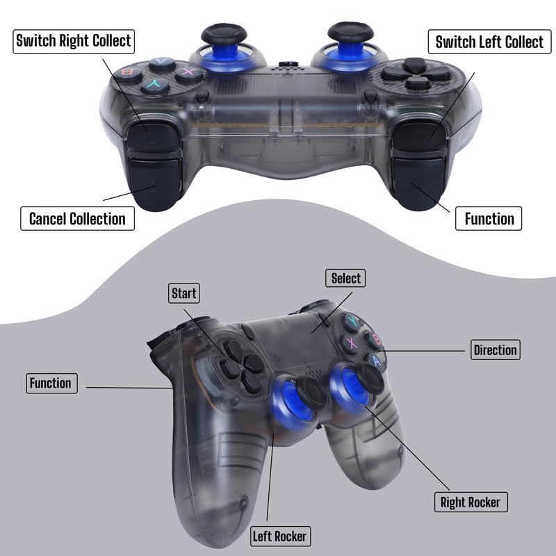 DXP GS5 Wireless Game Stick | 4K HDMI Retro Gaming Console | 10,000+ Built-in Games | Plug & Play Mini Console with 2 Wireless Controllers 3