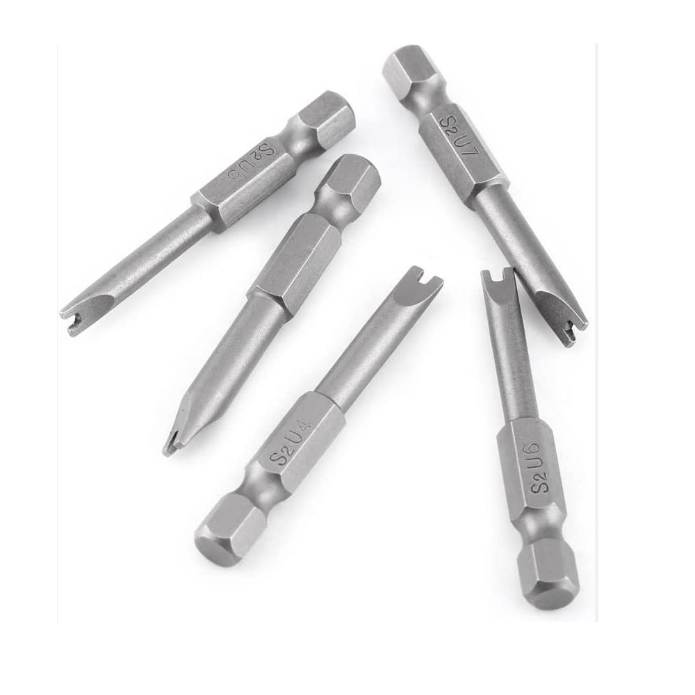 ゆゆ Uacen 5 Pcs Screwdriver U Type, U Shape Bits U4 U5 U6 U7 U8