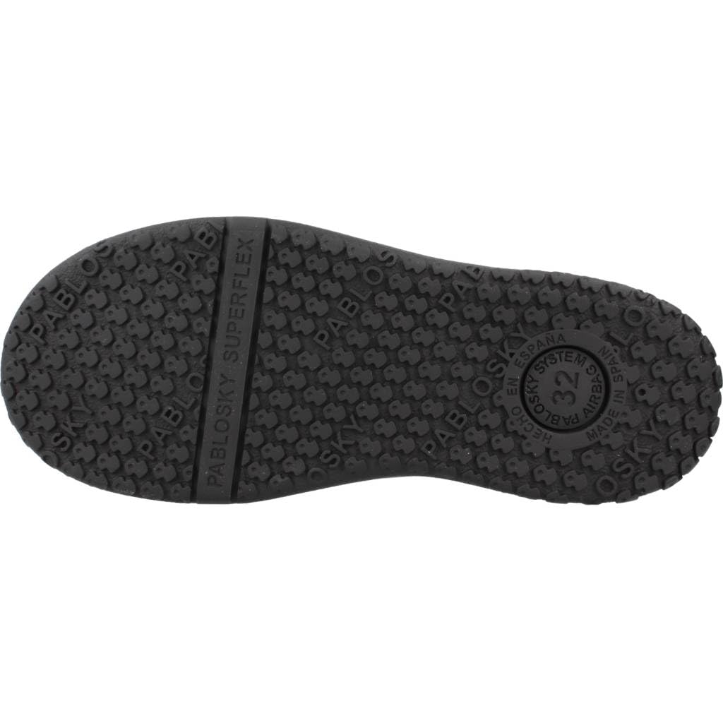 Pablosky Botas de Niña azules de Piel con Cremallera