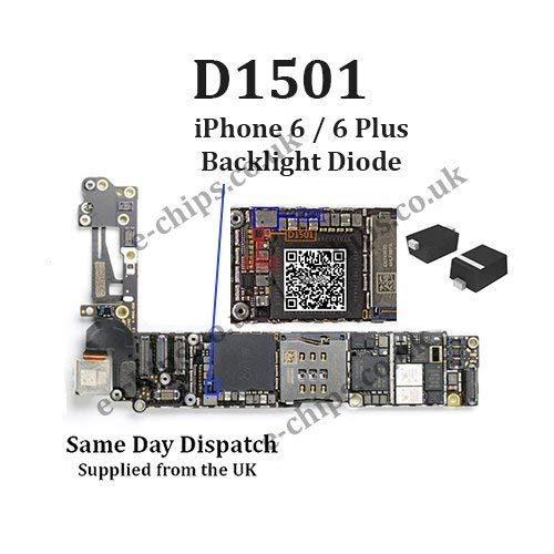D1501 DIODE FOR IPHONE 6/6+ / 6 PLUS BACKLIGHT REPAIR - DARK/DIM SCREEN - 1/3 or 5pcs (1)