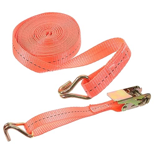 Sangles d'arrimage à cliquet Vaguelly de 6m x 2,5cm en polyester robuste pour charges