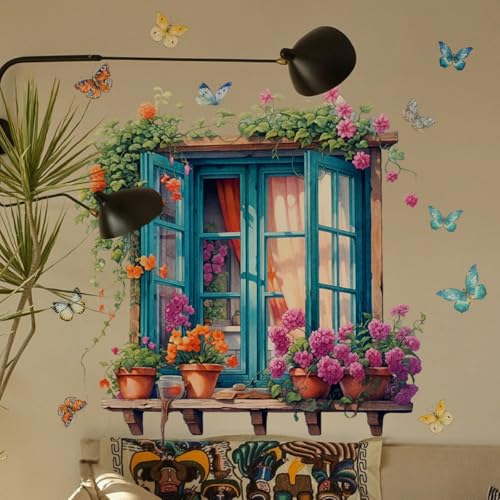 Vinilo Decorativo Mariposas Azul Oscuro 30x60 cm Pack 2 miniatura 2