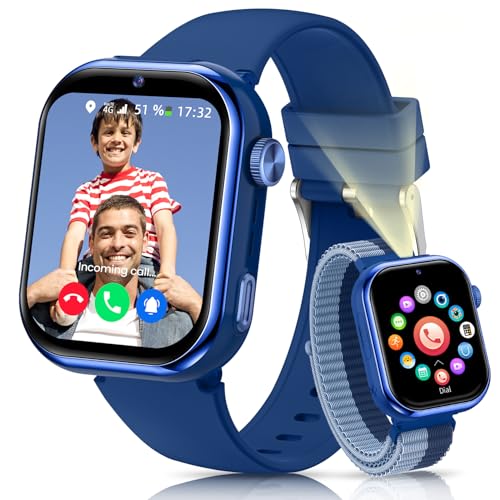 RUXINGX 4G Reloj Inteligente Niño, Smartwatch Niños con GPS, Llamadas, IP68...